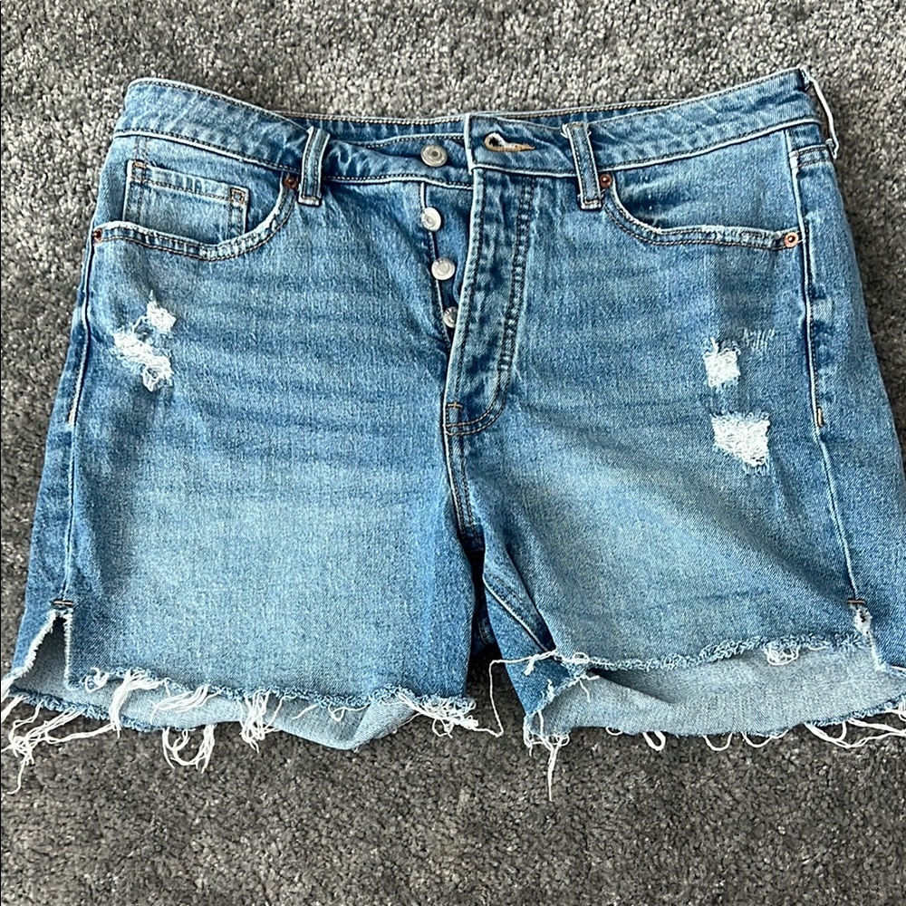 Old Navy Blue Jean Shorts Vintage Distressed Style